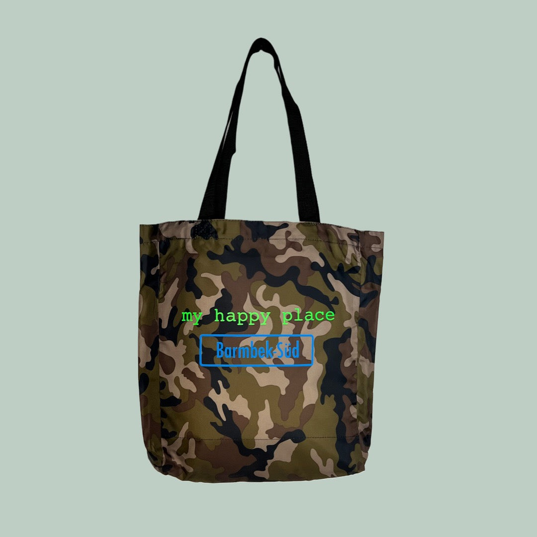 Shoppingbag "my happy place" camouflage Edition