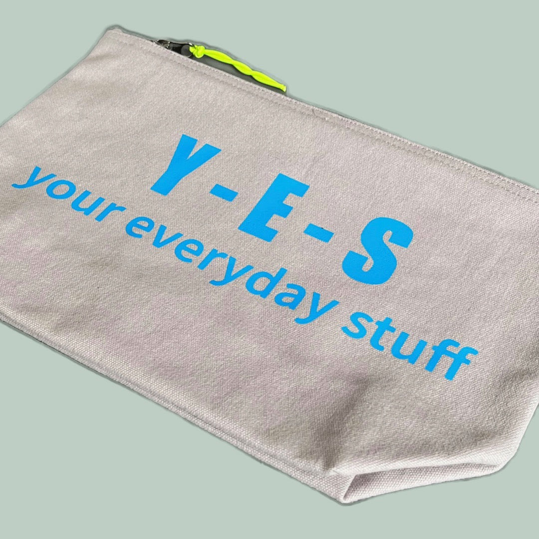 Statement Kosmetiktasche "Y-E-S" neon