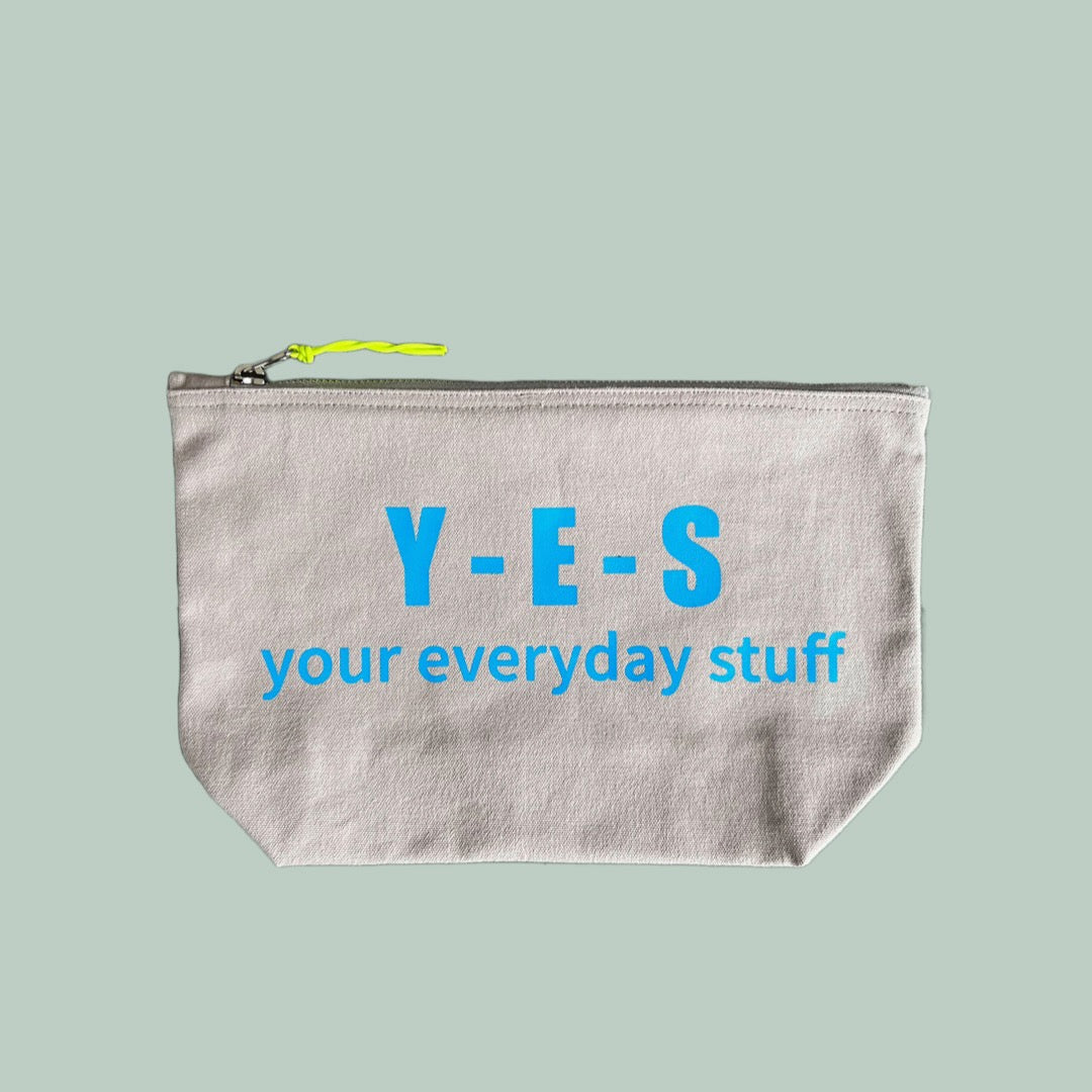 Statement Kosmetiktasche "Y-E-S" neon